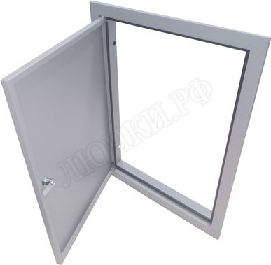 Люк сантехнический Элит усиленный 1 мм с замком 550*900, RAL 9003 муар Люк сантехнический Элит усиленный 1 мм с замком 550*900, RAL 9003 муар