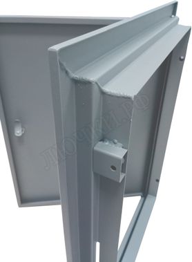 Люк сантехнический Элит усиленный 1 мм с замком 550*900, RAL 9003 муар Люк сантехнический Элит усиленный 1 мм с замком 550*900, RAL 9003 муар