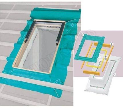 Комплект окладов XDK RU гидро-пароизоляционный с утеплением 940*1400 Комплект окладов XDK RU гидро-пароизоляционный с утеплением 940*1400