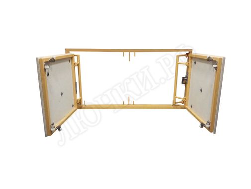 Люк под плитку нажимной Апельсин 2 створки 1200*700 Люк под плитку нажимной Апельсин 2 створки 1200*700