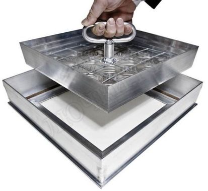 Напольный люк Премиум 54 мм 2 створки 950*1500 Напольный люк Премиум 54 мм 2 створки 950*1500