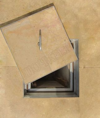 Напольный люк Премиум 54 мм 2 створки 950*1500 Напольный люк Премиум 54 мм 2 створки 950*1500