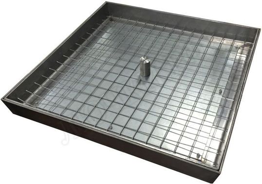Напольный люк из нержавеющей стали AISI 304 1000*1000 Напольный люк из нержавеющей стали AISI 304 1000*1000