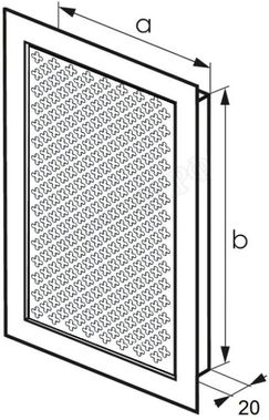 Решетка металлическая с перфорацией Цветок врезная 600*1450 Решетка металлическая с перфорацией Цветок врезная 600*1450