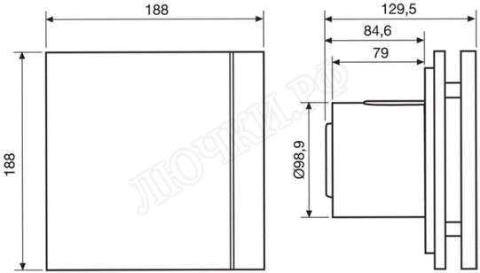 Вентилятор SILENT-100 CZ DESIGN-3C Вентилятор SILENT-100 CZ DESIGN-3C