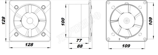 Вытяжной вентилятор Awenta System+, Turbo, 100, KWT100 Вытяжной вентилятор Awenta System+, Turbo, 100, KWT100