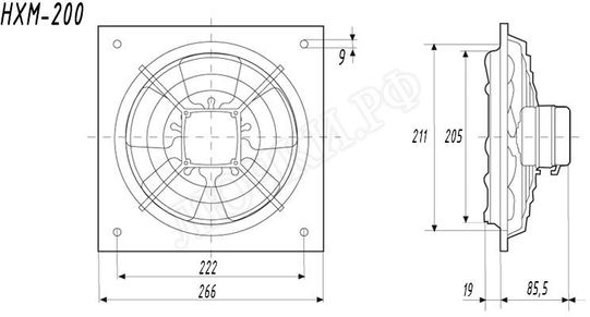Вентилятор HXM-200 Вентилятор HXM-200