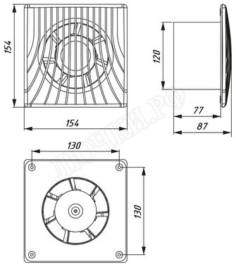 Вентилятор Awenta WA Series, WA120W Вентилятор Awenta WA Series, WA120W